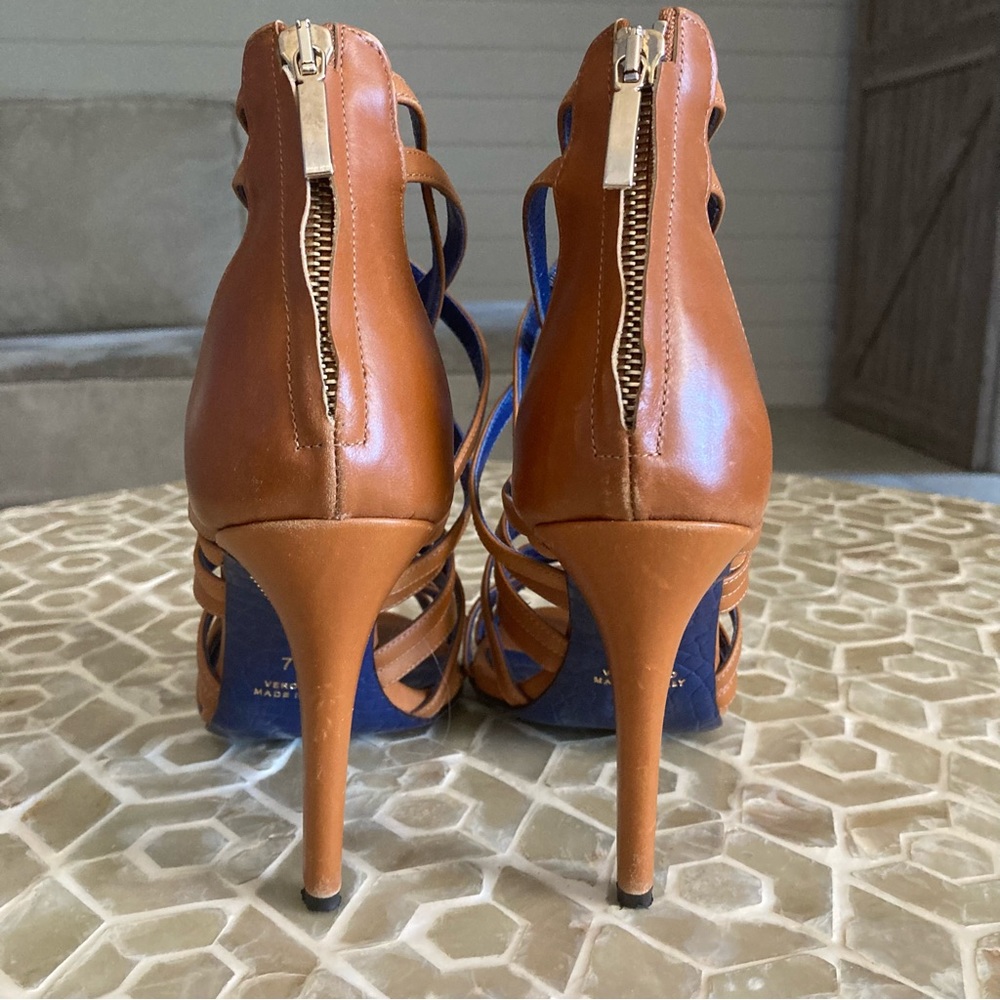 Valentina Rangoni Firenze strappy leather heels (7.5) - Picture 5 of 12